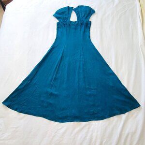 Elegant Vintage Carole Little Teal Gown